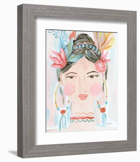 Boho Lady II-Farida Zaman-Framed Art Print