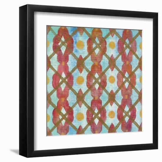 Boho Lattice III-Silvia Vassileva-Framed Art Print