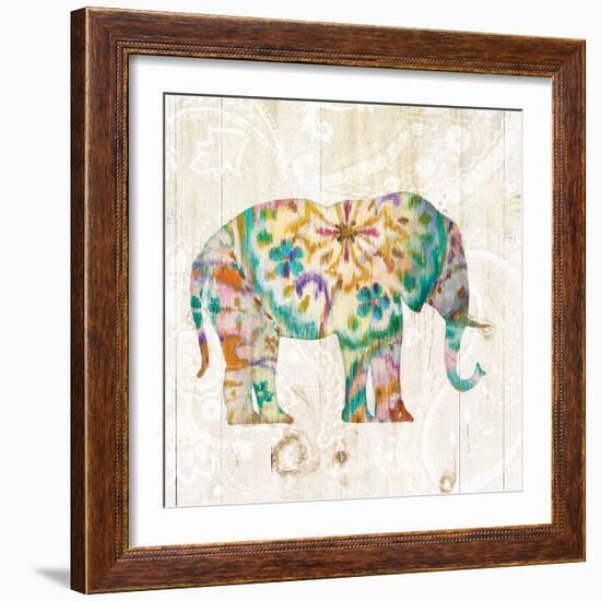 Boho Paisley Elephant I-Danhui Nai-Framed Art Print