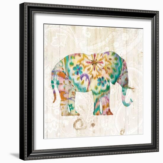 Boho Paisley Elephant I-Danhui Nai-Framed Art Print