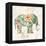 Boho Paisley Elephant I-Danhui Nai-Framed Stretched Canvas