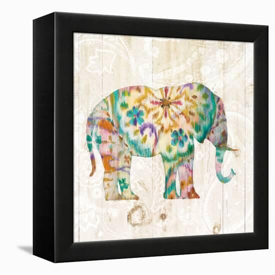 Boho Paisley Elephant I-Danhui Nai-Framed Stretched Canvas