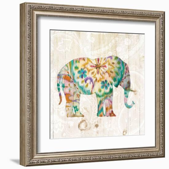 Boho Paisley Elephant I-Danhui Nai-Framed Art Print