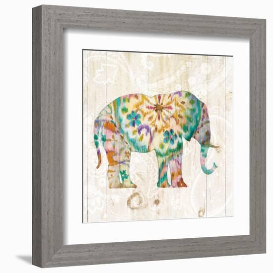 Boho Paisley Elephant I-Danhui Nai-Framed Art Print