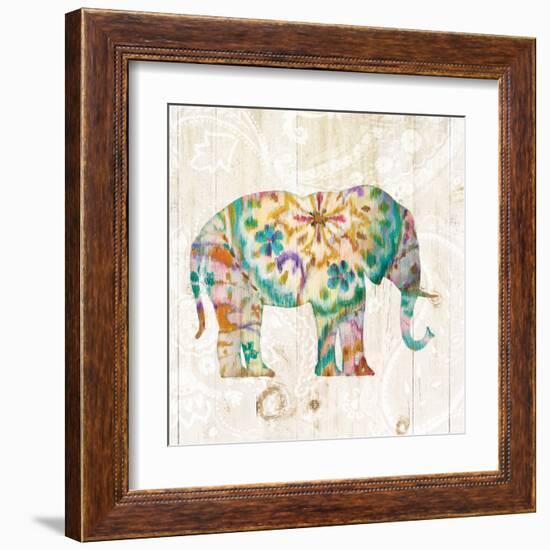 Boho Paisley Elephant I-Danhui Nai-Framed Art Print