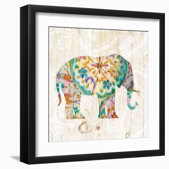 Boho Paisley Elephant I-Danhui Nai-Framed Art Print