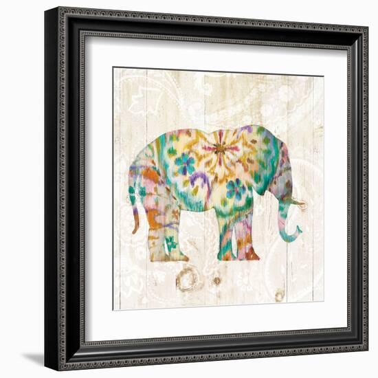 Boho Paisley Elephant I-Danhui Nai-Framed Art Print