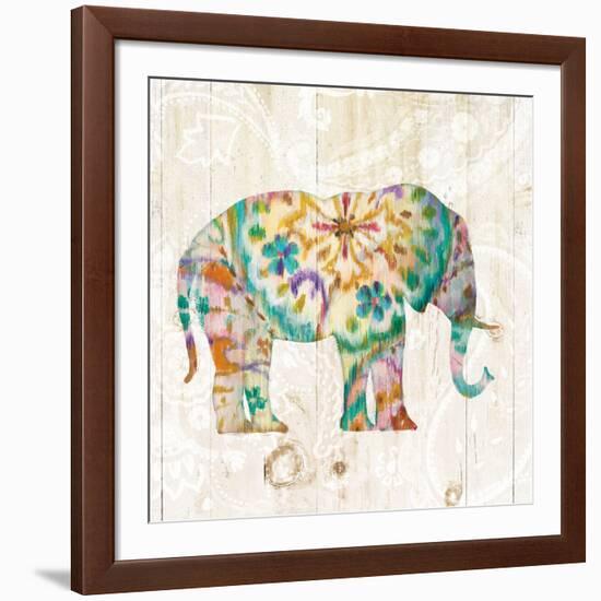 Boho Paisley Elephant I-Danhui Nai-Framed Art Print