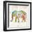 Boho Paisley Elephant II-Danhui Nai-Framed Art Print