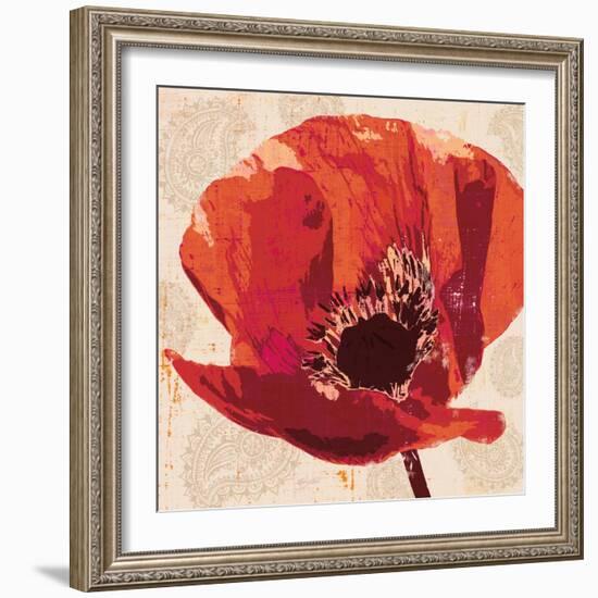 Boho Poppy-Bella Dos Santos-Framed Art Print