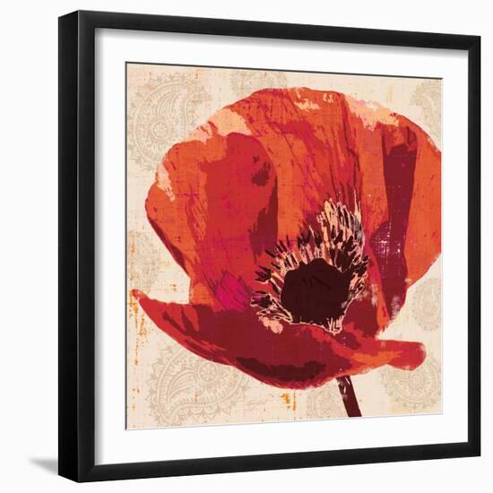 Boho Poppy-Bella Dos Santos-Framed Art Print