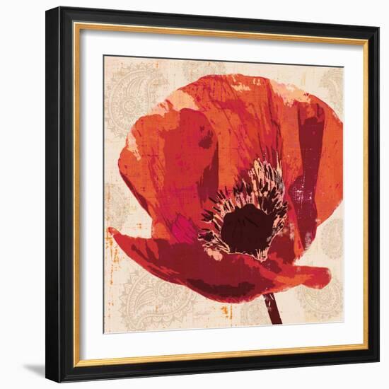 Boho Poppy-Bella Dos Santos-Framed Art Print