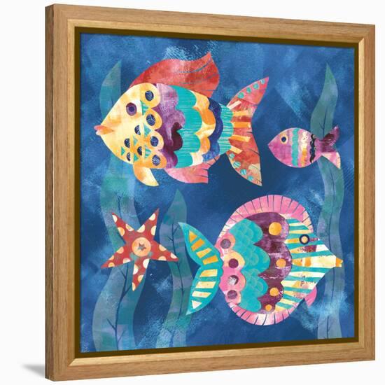 Boho Reef Fish II-Wild Apple Portfolio-Framed Stretched Canvas