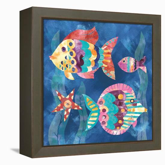 Boho Reef Fish II-Wild Apple Portfolio-Framed Stretched Canvas