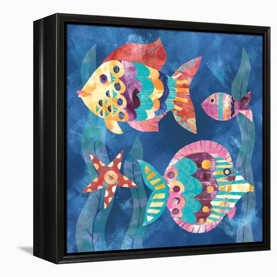 Boho Reef Fish II-Wild Apple Portfolio-Framed Stretched Canvas