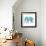 Boho Teal Elephant II-Danhui Nai-Framed Art Print displayed on a wall