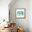 Boho Teal Elephant II-Danhui Nai-Framed Stretched Canvas displayed on a wall