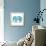 Boho Teal Elephant II-Danhui Nai-Framed Stretched Canvas displayed on a wall