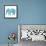 Boho Teal Elephant II-Danhui Nai-Framed Stretched Canvas displayed on a wall