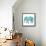 Boho Teal Elephant II-Danhui Nai-Framed Stretched Canvas displayed on a wall