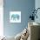 Boho Teal Elephant II-Danhui Nai-Framed Stretched Canvas displayed on a wall