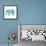 Boho Teal Elephant II-Danhui Nai-Framed Premium Giclee Print displayed on a wall