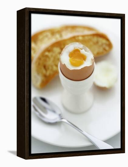Boiled Egg with Bread-Peter Howard Smith-Framed Premier Image Canvas