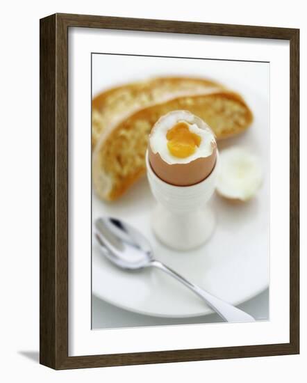 Boiled Egg with Bread-Peter Howard Smith-Framed Photographic Print