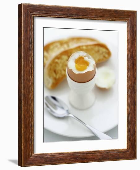 Boiled Egg with Bread-Peter Howard Smith-Framed Photographic Print