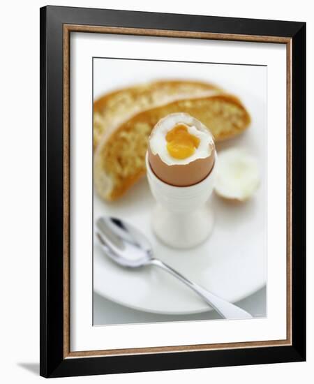 Boiled Egg with Bread-Peter Howard Smith-Framed Photographic Print