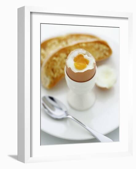 Boiled Egg with Bread-Peter Howard Smith-Framed Photographic Print