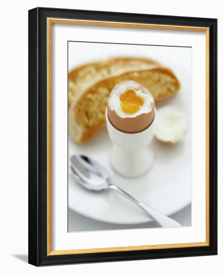 Boiled Egg with Bread-Peter Howard Smith-Framed Photographic Print