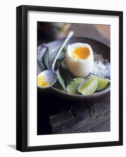 Boiled Egg with Lime, Salt, Pepper & Vietnamese Coriander-Maja Smend-Framed Photographic Print