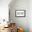 Boise, Idaho - 208 Area Code (Blue)-Lantern Press-Framed Stretched Canvas displayed on a wall