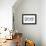 Boise, Idaho - 208 Area Code (Blue)-Lantern Press-Framed Stretched Canvas displayed on a wall