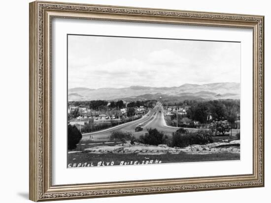 Boise, Idaho - Capitol Boulevard-Lantern Press-Framed Art Print