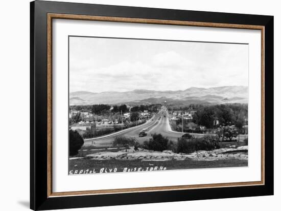 Boise, Idaho - Capitol Boulevard-Lantern Press-Framed Art Print