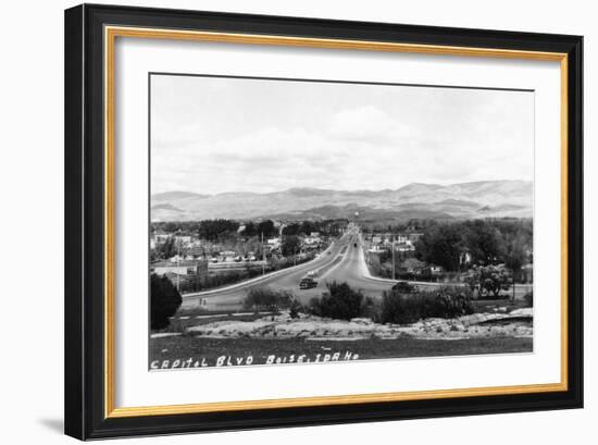 Boise, Idaho - Capitol Boulevard-Lantern Press-Framed Art Print