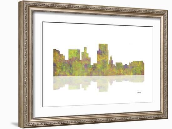 Boise Idaho Skyline 1-Marlene Watson-Framed Giclee Print