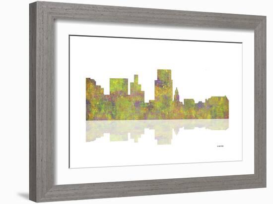 Boise Idaho Skyline 1-Marlene Watson-Framed Giclee Print