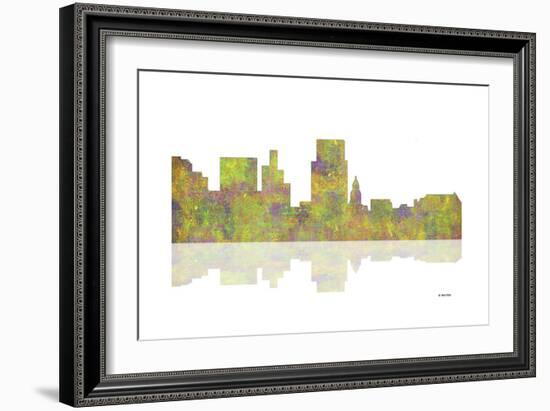 Boise Idaho Skyline 1-Marlene Watson-Framed Giclee Print