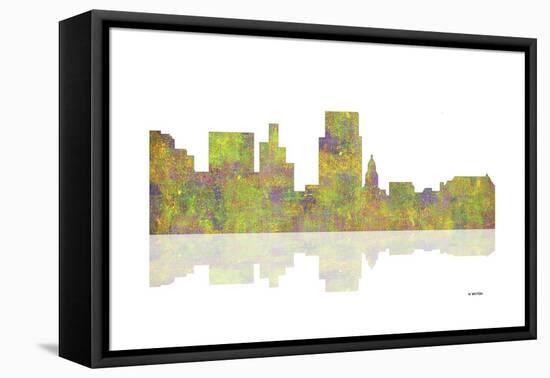 Boise Idaho Skyline 1-Marlene Watson-Framed Premier Image Canvas