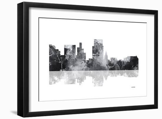 Boise Idaho Skyline BG 1-Marlene Watson-Framed Giclee Print