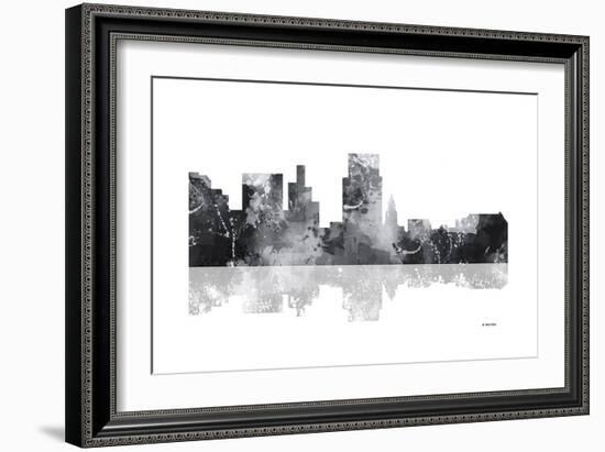 Boise Idaho Skyline BG 1-Marlene Watson-Framed Giclee Print