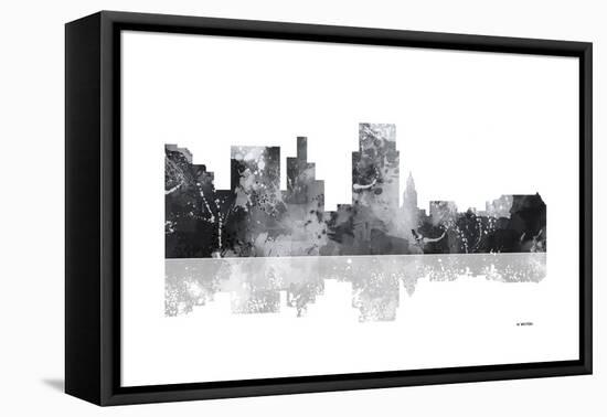 Boise Idaho Skyline BG 1-Marlene Watson-Framed Premier Image Canvas