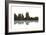 Boise Idaho Skyline BW 1-Marlene Watson-Framed Giclee Print