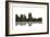 Boise Idaho Skyline BW 1-Marlene Watson-Framed Giclee Print