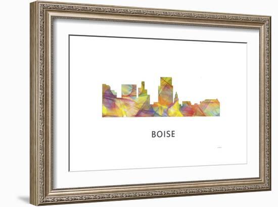 Boise Idaho Skyline-Marlene Watson-Framed Giclee Print