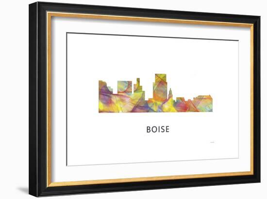 Boise Idaho Skyline-Marlene Watson-Framed Giclee Print