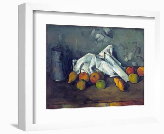Boîte À Lait Et Pommes (Milk Can and Apples)-Paul Cézanne-Framed Giclee Print